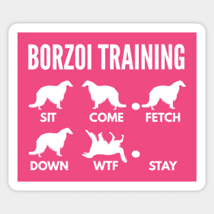 Borzoi Training Russian Wolfhound Tricks Sticker